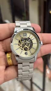 Fossil Silver strap Automatic timepiece - Lumivelle